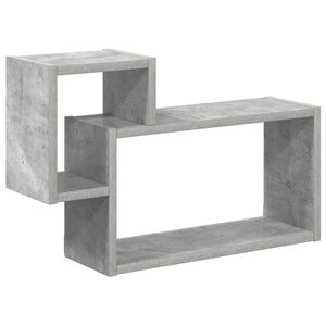vidaXL Wandregal Wandhalterung Betongrau 55 x 15 x 35 cm Holzwerkstoff