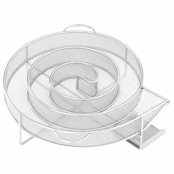 vidaXL Kaltrauchgenerator Rund 19,5 cm Edelstahl