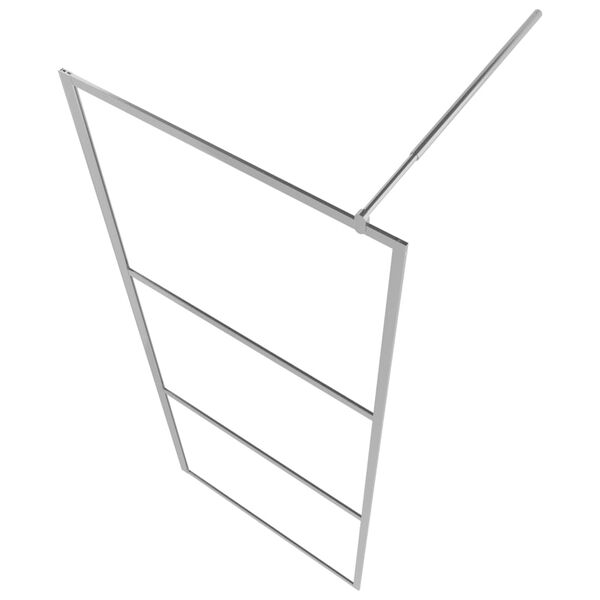 vidaXL Duschwand f&uuml;r Begehbare Dusche Halbmattiertes ESG-Glas 90x195cm