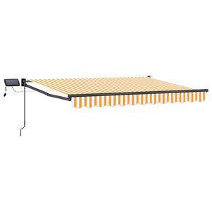 vidaXL Manuelle Gelenkarmmarkise mit LEDs 2,5 x 2 m