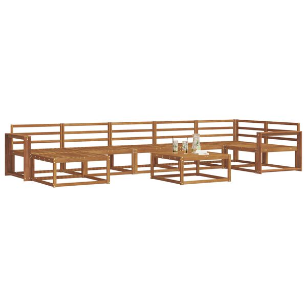 vidaXL Outdoor-Sofagarnitur 8 pcs Natur Massivholz Akazie