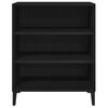 vidaXL Sideboard Schwarz Eichen-Optik 57 x 35 x 70 cm Holzwerkstoff