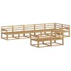 vidaXL Outdoor-Sofagarnitur 8 pcs Wei&szlig; 406 x 168,5 x 73 cm