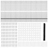 vidaXL Zaun mit Pfosten Grau 1,4 x 100 m Stahl und PVC