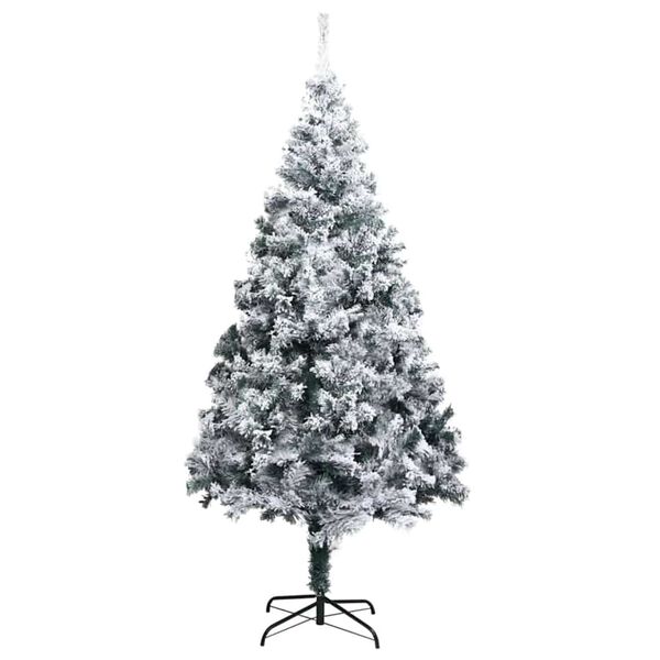 vidaXL K&uuml;nstlicher Weihnachtsbaum mit 300 LEDs mit St&auml;nder Wei&szlig; 180 cm