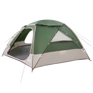 vidaXL Kuppelzelt mit abnehmbarem Regenfly 12 Personen Gr&uuml;n