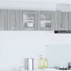 vidaXL H&auml;ngeschrank Grau Sonoma und Wei&szlig; 80 x 31 x 40 cm Holzwerkstoff