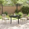 vidaXL Garten Essgruppe 3 pcs Beige Poly-Rattan