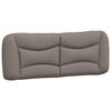 vidaXL Bett mit Matratze "Hvar" Taupe 180x200 cm Stoff