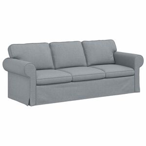 vidaXL Sofa Hellgrau 215 x 82 x 80 cm Stoff