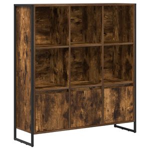 vidaXL B&uuml;cherregal 99,5 x 30 x 108 cm Holzwerkstoff Raucharbe