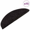 vidaXL Stufenmatten Selbstklebend 15 Stk. 56x17x3 cm Anthrazit