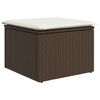 vidaXL 8-tlg. Garten-Sofagarnitur mit Kissen Braun Poly Rattan