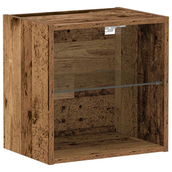 vidaXL Schwebendes Regal Braun 40 x 28,5 x 40 cm Holzwerkstoff