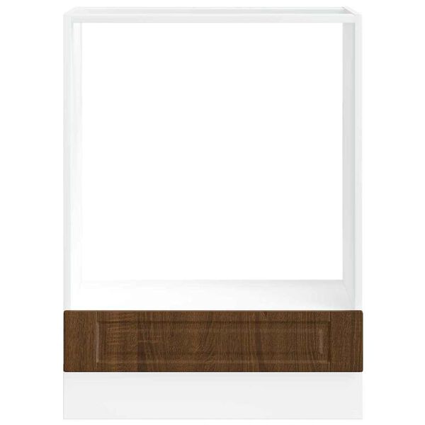 vidaXL Herdumbauschrank Porto Braun Eichen-Optik Holzwerkstoff