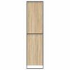 vidaXL Warderobe mit T&uuml;r 2 pcs Sonoma 50 x 50 x 200 cm Holzwerkstoff