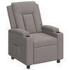vidaXL Liegestuhl Taupe 75 x 95 x 100 cm Stoff