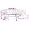 vidaXL Tagesbett mit Schubladen ohne Matratze 90x200 cm Massivholz