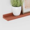 vidaXL Wandregal mit Regal 2 pcs Rot 80 x 9 x 3 cm Holzwerkstoff
