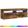 vidaXL TV-Schrank mit LED-Leuchten R&auml;uchereiche 120x35x40 cm