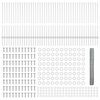 vidaXL Zaun mit Pfosten Silber 1 x 100 m Stahl