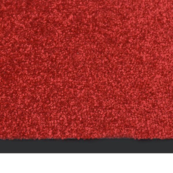 vidaXL Fu&szlig;matte Rot 80x120 cm