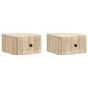 vidaXL Wandmontierter Nachttisch 2 pcs Sonoma-Eiche 33 x 34,5 x 20 cm