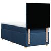 vidaXL Boxspringbett mit Matratze Blau 90x200 cm Stoff