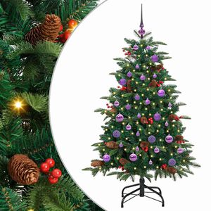 vidaXL K&uuml;nstlicher Weihnachtsbaum mit 150 LEDs mit St&auml;nder Gr&uuml;n 150 cm