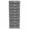 vidaXL Premium G&auml;stet&uuml;cher SOLUND 10 Stk. Grau 30x50 cm 600 g/m&sup2;