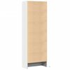vidaXL Highboard mit LED-Beleuchtung Wei&szlig; 69x32,5x200 cm Holzwerkstoff