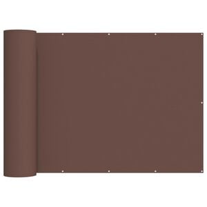 vidaXL Balkon Sichtschutz 200 x 500 cm Stoff mit PU-Beschichtung Braun