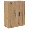 vidaXL Highboard 2 pcs Artisan-Eiche Engineered Wood und Glas