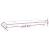 vidaXL Gartenbank-Auflagen 2 Stk. Weinrot 180x50x7 cm Oxford-Gewebe