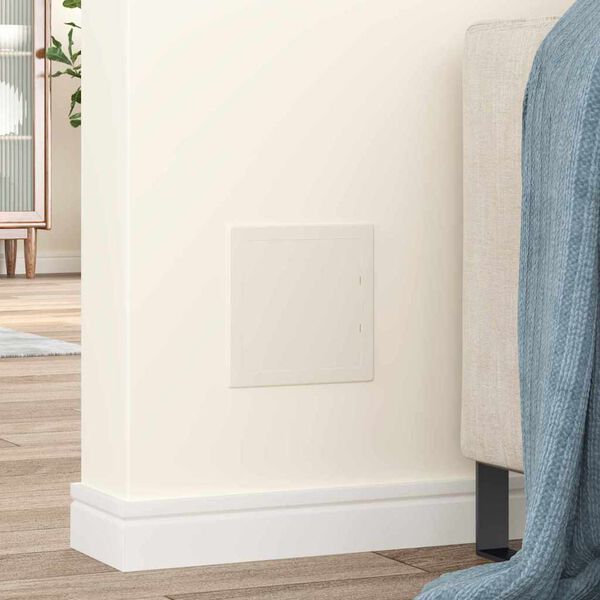 vidaXL Zugangspanels 2 pcs Wei&szlig; 15 x 15 cm ABS Kunststoff