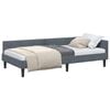 vidaXL Eckbettgestell Dunkelgrau 80 x 200 cm Samt