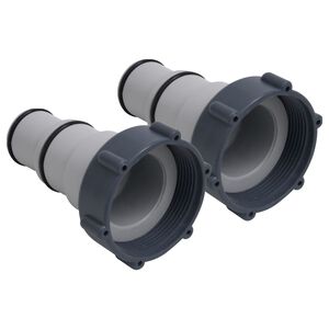 vidaXL Adapter f&uuml;r Poolschlauch 2 Stk. Kunststoff