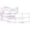 vidaXL Bettgestell ohne Matratze R&auml;uchereiche 120x190 cm Holzwerkstoff