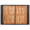 vidaXL 5-tlg. Garten-Bar-Set Poly Rattan und Akazienholz Schwarz