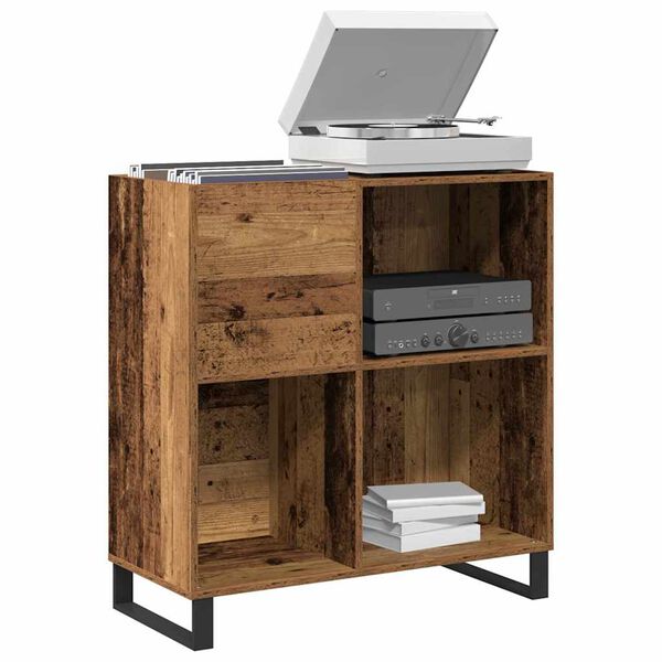 vidaXL Schallplattenschrank Altholz 85 x 38 x 89 cm Holzwerkstoff