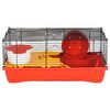 vidaXL Hamsterk&auml;fig Rot 58x32x36 cm Polypropylen und Metall