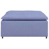 vidaXL Modulares Sofa-Fußhocker-Modul Jeansblau 100x100x48 cm