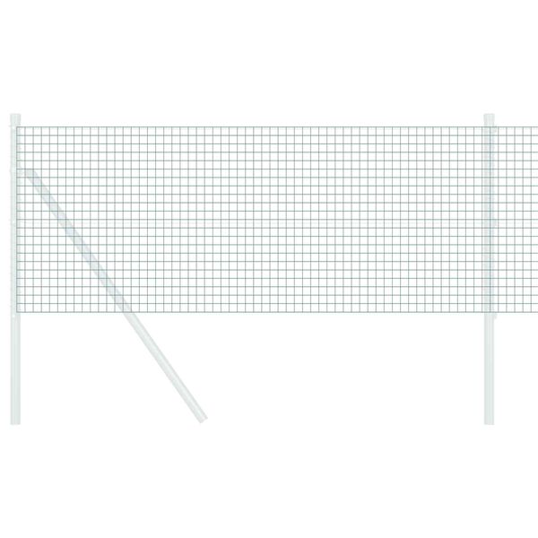 vidaXL Geschwei&szlig;ter Drahtzaun Gr&uuml;n 0,8 x 10 m