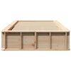 vidaXL Bettrahmen Braun 90 x 190 cm Massives Kiefernholz