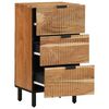 vidaXL Sideboard Natur 40 x 33,5 x 75 cm Massivholz Akazie