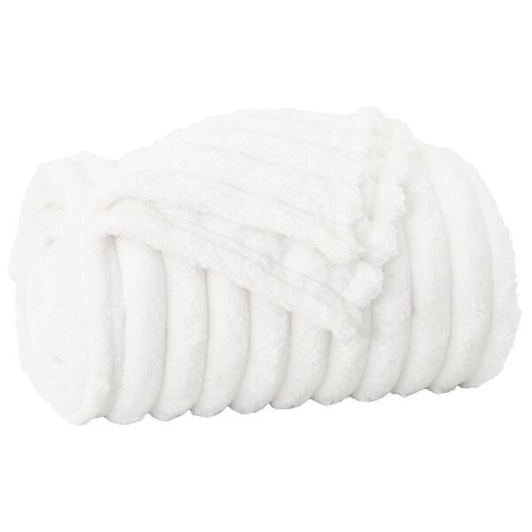 vidaXL Wohndecken 6 pcs Wei&szlig; 240 x 220 cm Fleece