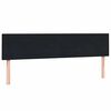 vidaXL Boxspringbett mit Matratze Schwarz 200x210 cm Samt