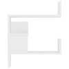 vidaXL Wand-Eckregal Weiß 40x40x50 cm Holzwerkstoff