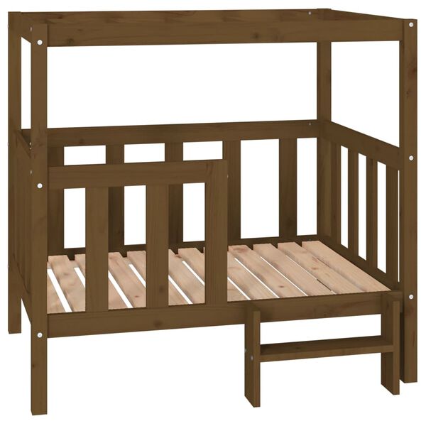 vidaXL Hundebett Honigbraun 105,5x83,5x100 cm Massivholz Kiefer