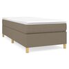 vidaXL Boxspringbettgestell Taupe 90x190 cm Stoff